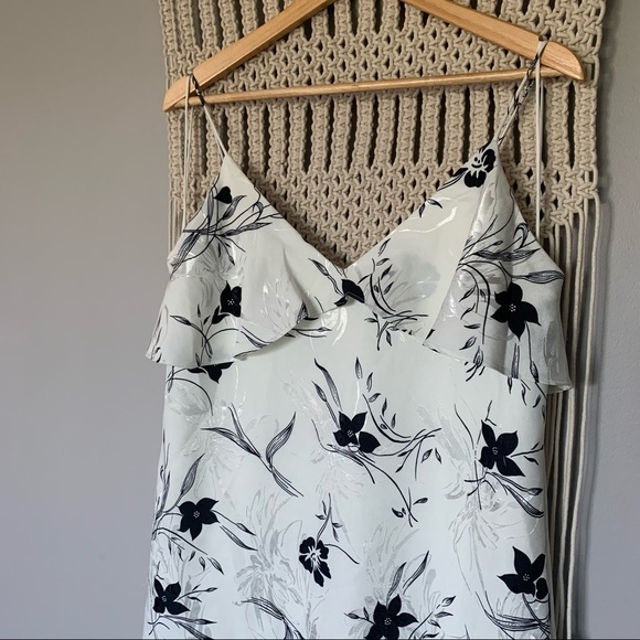 Alice + Olivia Bess Floral Ruffle Slip Dress - Picture 3 of 16